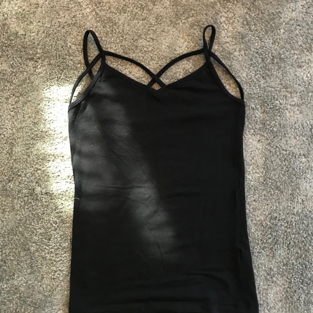 Black tank top
